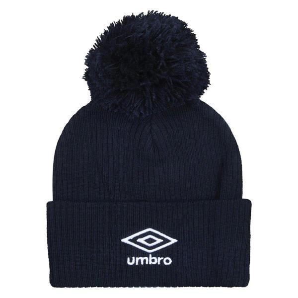 Umbro Unisex Adult Logo Bobble Beanie - Navy