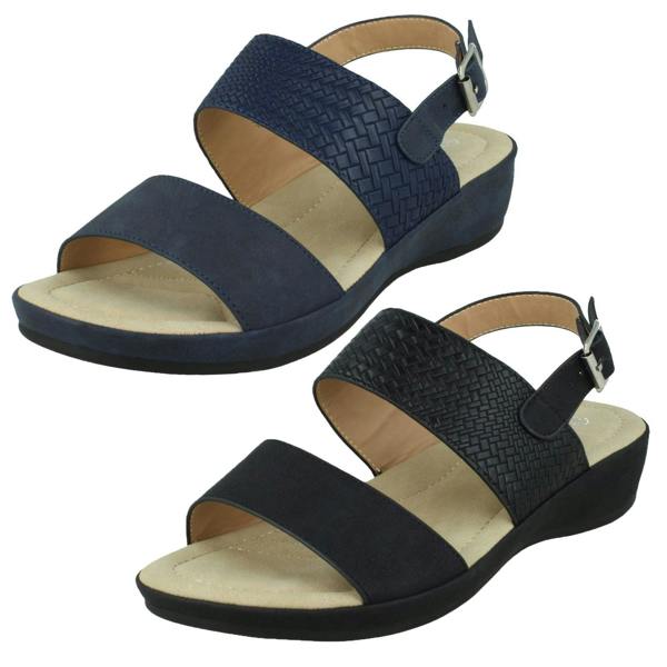 Spot On Ladies Spot On Low Wedge Mules F00287