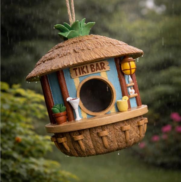 Tiki Bar Birdhouse