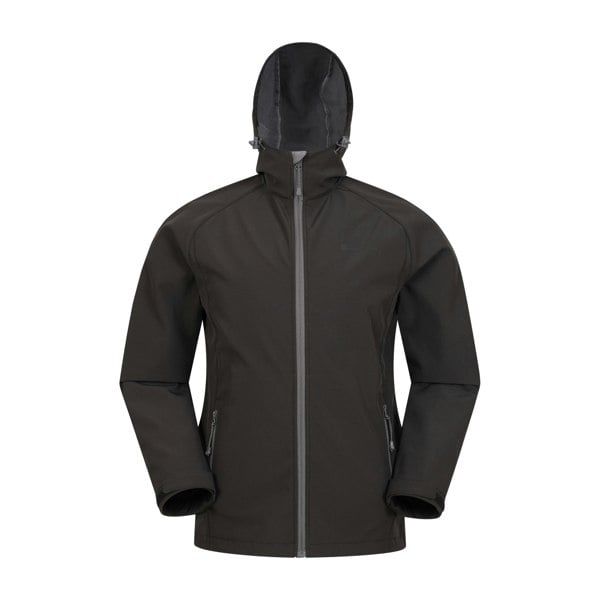 Mountain Warehouse Mens Exodus Waterproof Soft Shell Jacket - Black