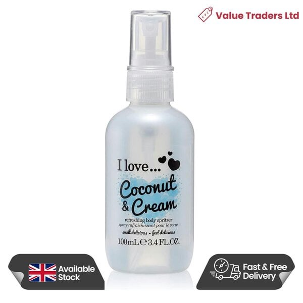 I LOVE Originals Coconut & Cream Body Spritzer, 100ml