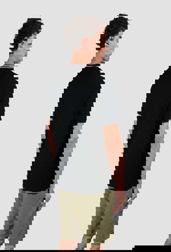 Paul & Shark Men's T-Shirt in Perle Cotton Jersey - Black