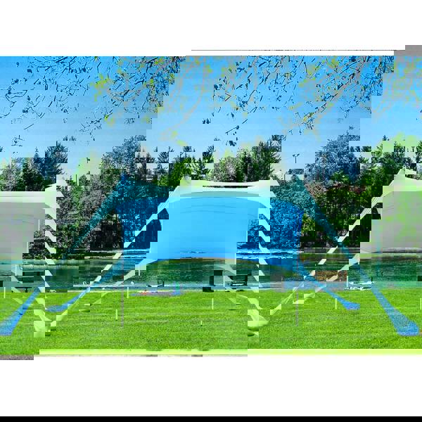 Gr8 Garden Portable Beach Tent Family Sun Shade 4-6 Person Shelter Camping Canopy UPF50+