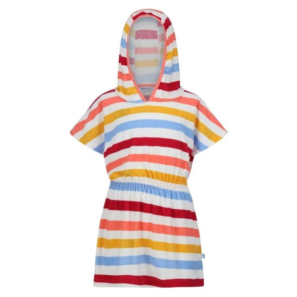 Regatta Childrens/Kids Bernessa Striped Towelling Poncho - Multicoloured