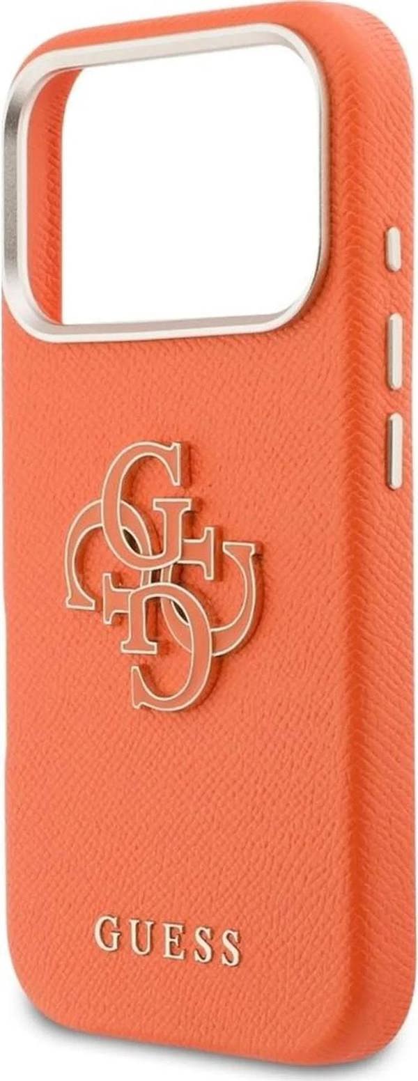 Guess FW Resin Big 4G Logo Case for iPhone 17 Pro Max 6.9" Orange - GUHCP17X5PS4RGGO