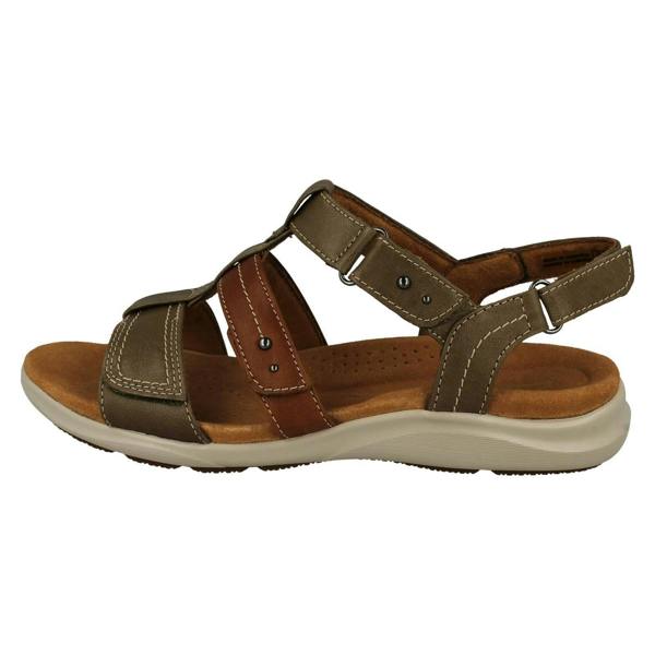 Clarks Ladies Clarks Contour Cushion Strappy Sandals Kitly Step