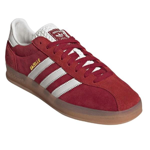 Adidas Childrens/Kids Gazelle Heritage Leather Trainers - Team Red - 