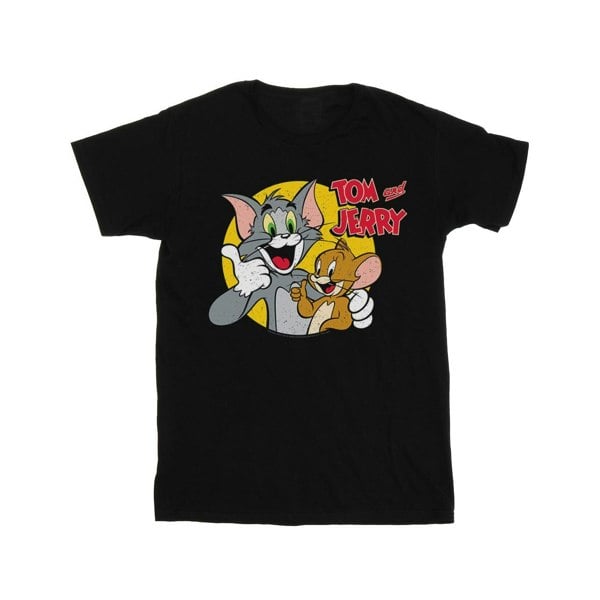 Tom And Jerry Mens Thumbs Up T-Shirt - Black