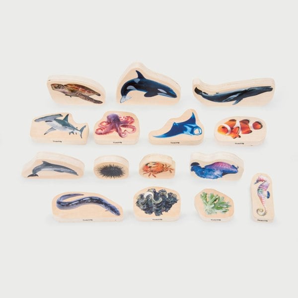 tickit Wooden Sea Life Blocks