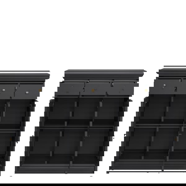 Furniture To Go Paris Sideboard with 3 doors and 3 drawers in Matt Grey