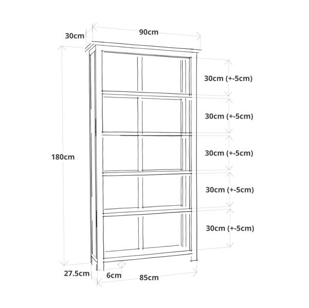 Cabinet Bits Bookcase 180x90x30cm