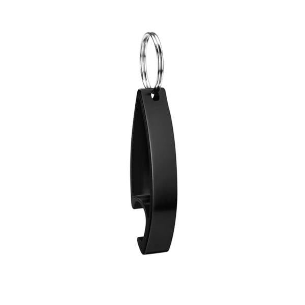 MidOcean Colour Twices Bottle Opener Keyring - Black - 