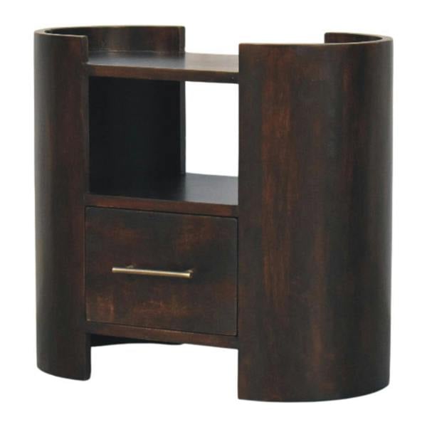Artisan Furniture Solid Wood Valencia Bedside Table, 1 Drawer , 1 Shelf