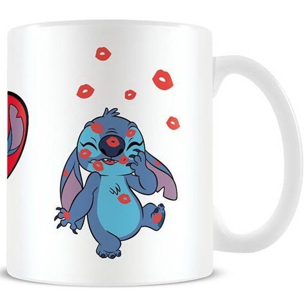 Lilo & Stitch Love Mug - White/Blue/Red