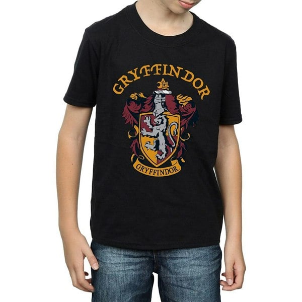 Harry Potter Boys Gryffindor Cotton T-Shirt - Black