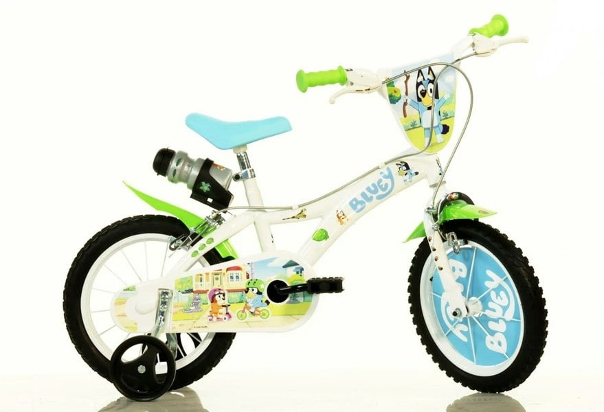 Dino Bikes Dino Bluey 14in Kids Bike - White