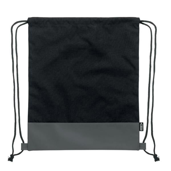 MidOcean Libag Two Tone RPET Drawstring Bag - Black - 