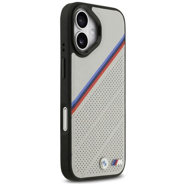 BMW M Tricolor Metal Logo Case with MagSafe for Case for iPhone 17 6.3" Grey - BMHMP17S25PCSPEG
