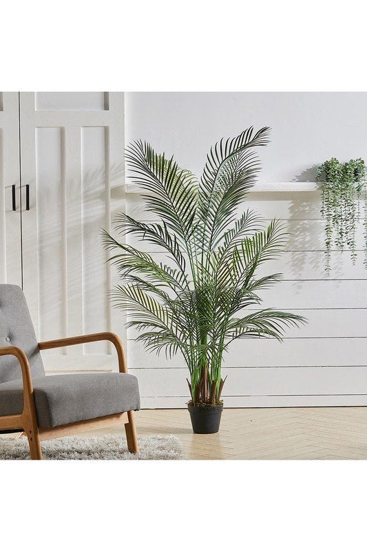 Living and Home 160cm Artificial Tall Potted Palm Tree Indoor Outdoor Decor