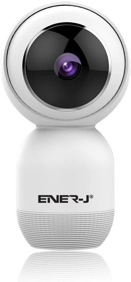 ENER-J Indoor Security Camera System Wireless with Motion Sensor, Night Vision, 360 Degree Pan Tilt Zoom (720p)