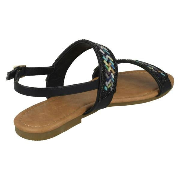 Anne Michelle Ladies Anne Michelle Double Strap Mule Sandals