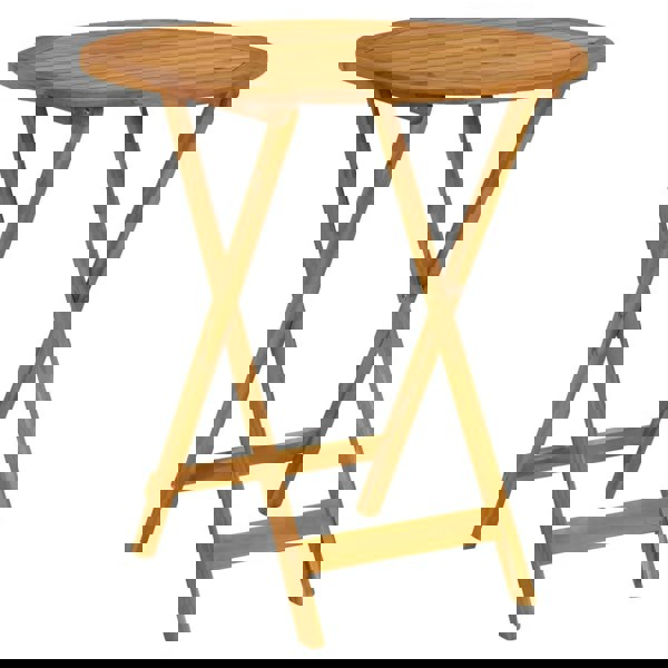 Berkfield Folding Garden Table 70 cm Solid Acacia Wood