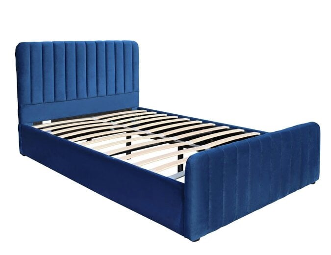 Kosy Koala Ottoman Storage Bed blue 4ft Double velvet bed gas lift up Storage Bed bedroom furniture