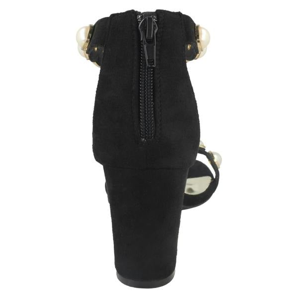 Anne Michelle Ladies Anne Michelle Pearl Trim Sandals