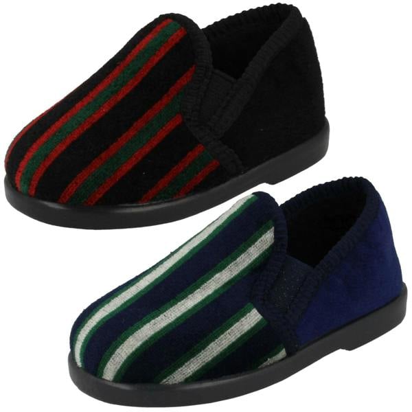 Spot On Boys Spot On Striped Full Slipper - Anthony
