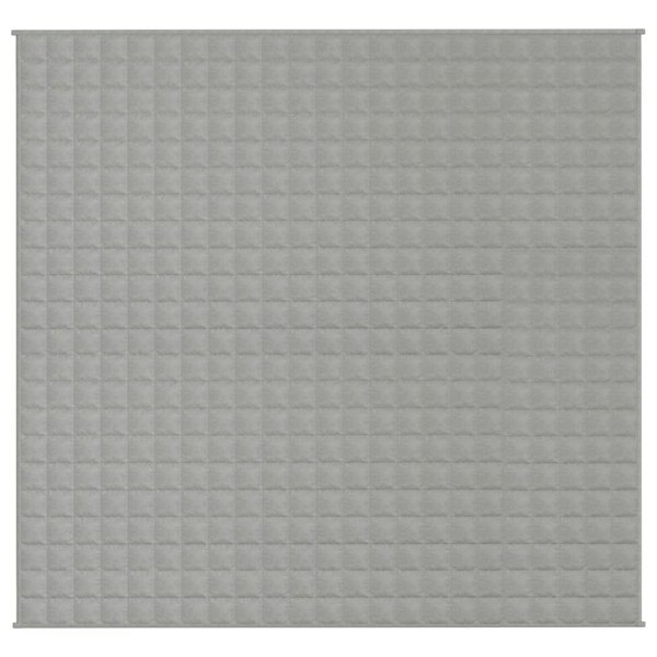 Berkfield Weighted Blanket Grey 220x230 cm King 15 kg Fabric