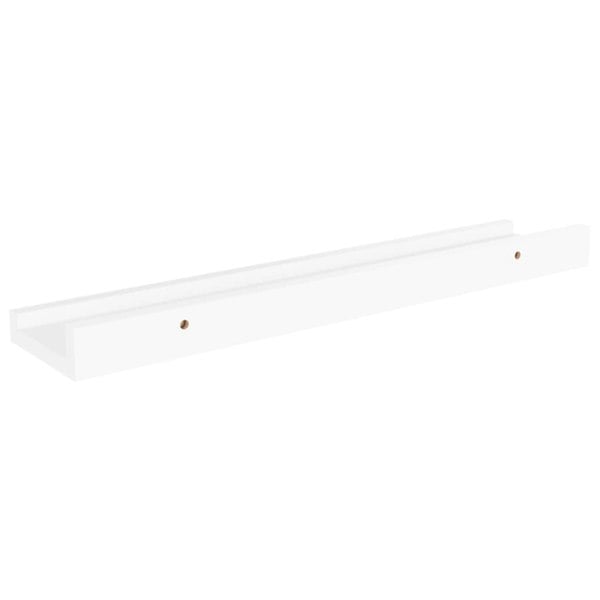 Berkfield Wall Shelves 4 pcs White 40x9x3 cm