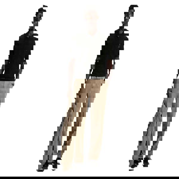 Hugo Mens Shiplom Knitted Polo Shirt - Black - 