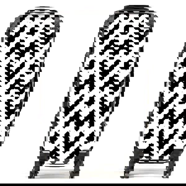 Warren Reed Black And White Abstract Pattern Suitcase