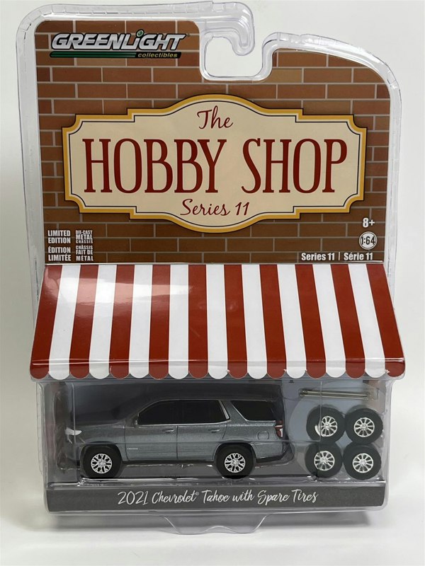 Greenlight The Hobby Shop 2021 Chevrolet Tahoe With Spare Tyres 1:64 97110E