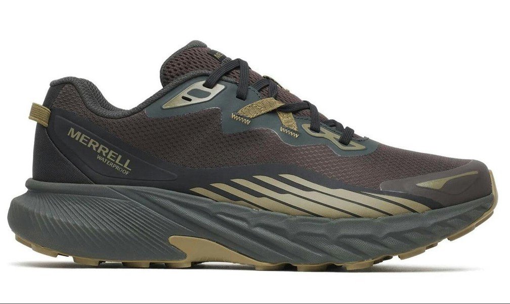 Merrell Mens Agility Trail WP Running Trainers Walking Shoes Coal J00005618
