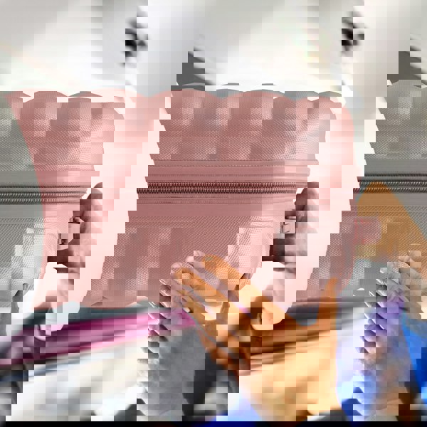 Flight Knight Set of 3 Hard Case Bubble Design Check-in Size Suitcases Hold Luggage