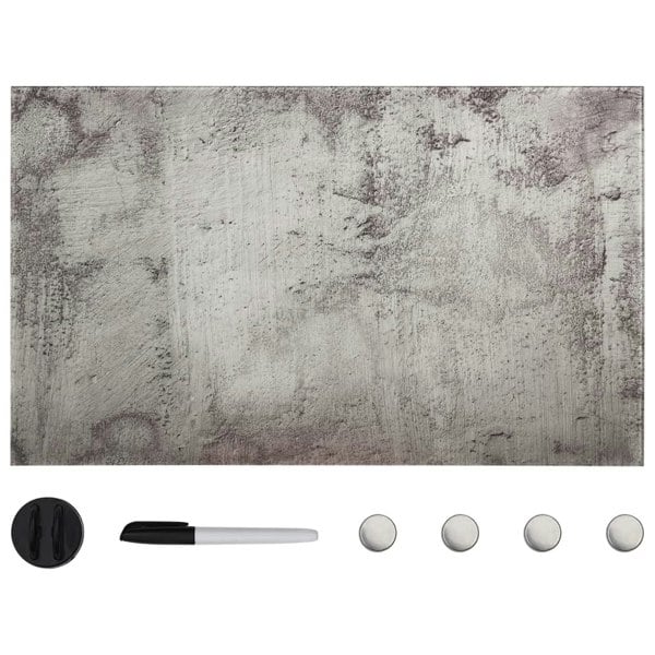 Berkfield Wall Mounted Magnetic Board Glass 100x60 cm