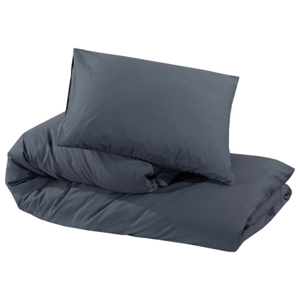 Berkfield Duvet Cover Set Anthracite 225x220 cm Light-weight Microfiber