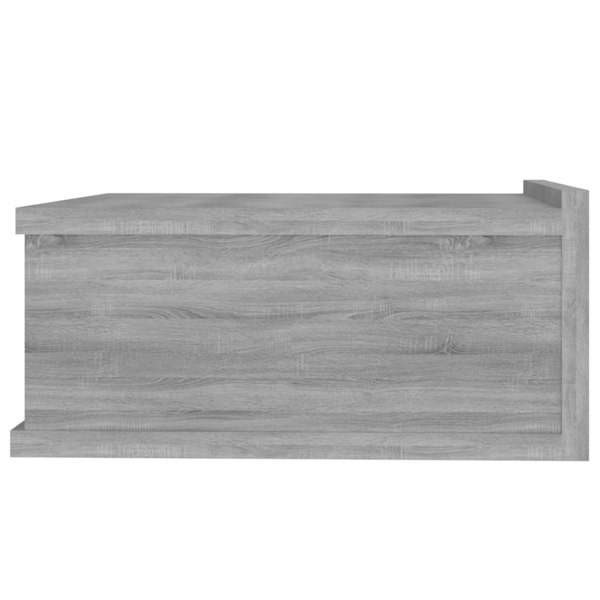 Berkfield Floating Nightstands 2pcs Grey Sonoma 40x30x15cm Engineered Wood
