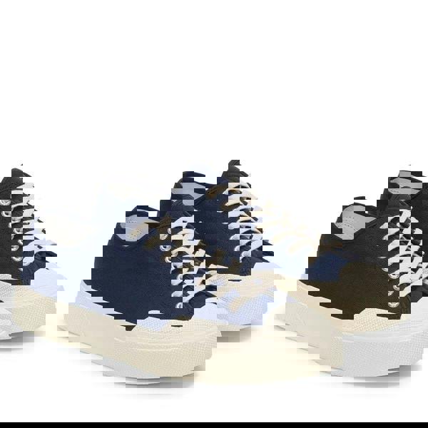 Superga Unisex Adult 2432 Works Cotton Canvas Low Cut Trainers - Navy/Off White - 