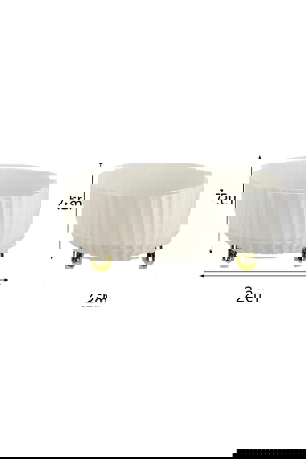 Living and Home 22CM Spinning Fruit Plate Skincare Cosmetic Organizer All-purpose Turntable-style Material Storage