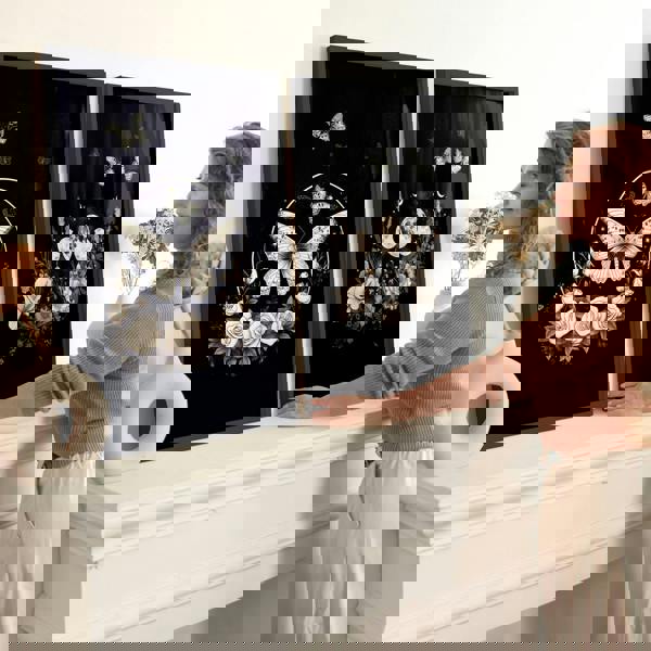 Butterfly Art Wall Decor | Set of 2 Dark Academy Wall art Prints