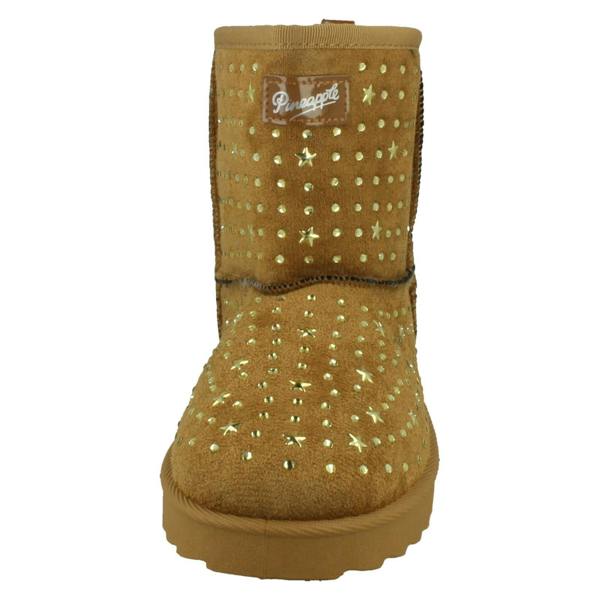 Pineapple Girls Pineapple Boots With Star Detailing H4200