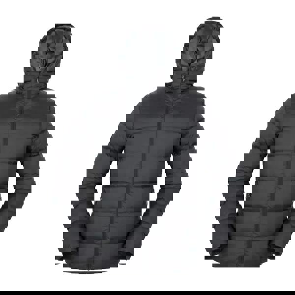 Mountain Warehouse Mens Stratus Down Packable Hooded Jacket - Black