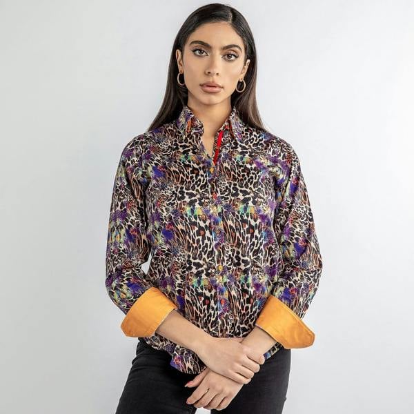CATWOMAN LEOPARD  WOMENS  PRINT SHIRT – Premium Men's Patterned Shirt by Claudio Lugli | Bold Design, Tailored Fit, Best Printed Shirts