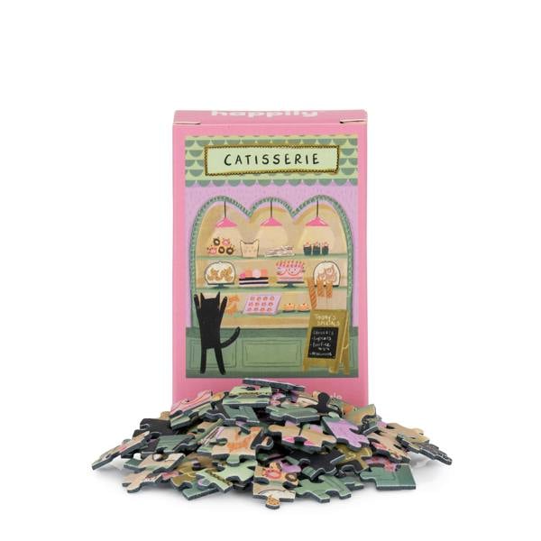 Happily Puzzles Catisserie - 99 Piece Mini Jigsaw Puzzle