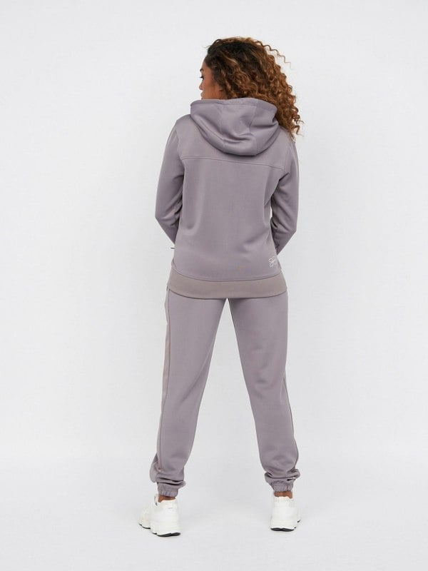 Crosshatch Ladies Genova Zip Thru Tracktop Quicksilver