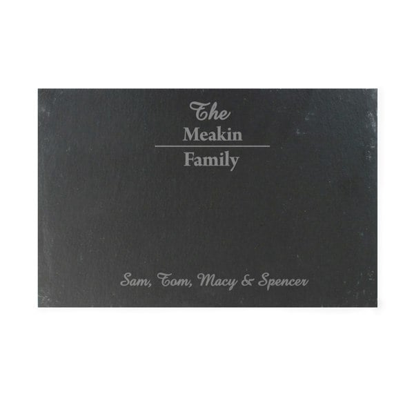 Personalised Memento Company Personalised Slate Rectangle Placemat
