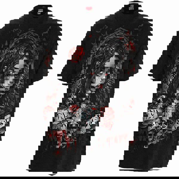 FULL OF WOE - Front Print T-Shirt Black