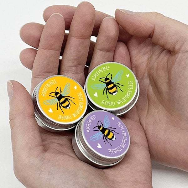 SEEDBALL #Savethebees Wildflower Seeds Mini Tins (Set of Six)